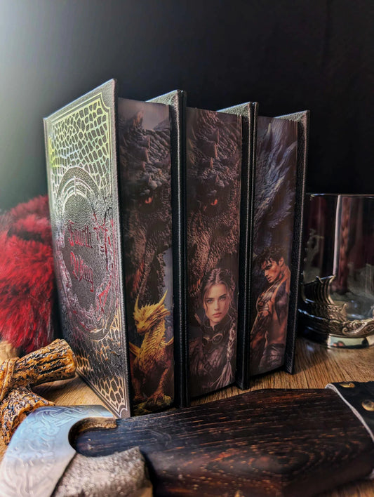 Empyrean Full Set – Sprayed Edge Edition | Custom Rebound Hardcover | Handmade Collector’s Edition