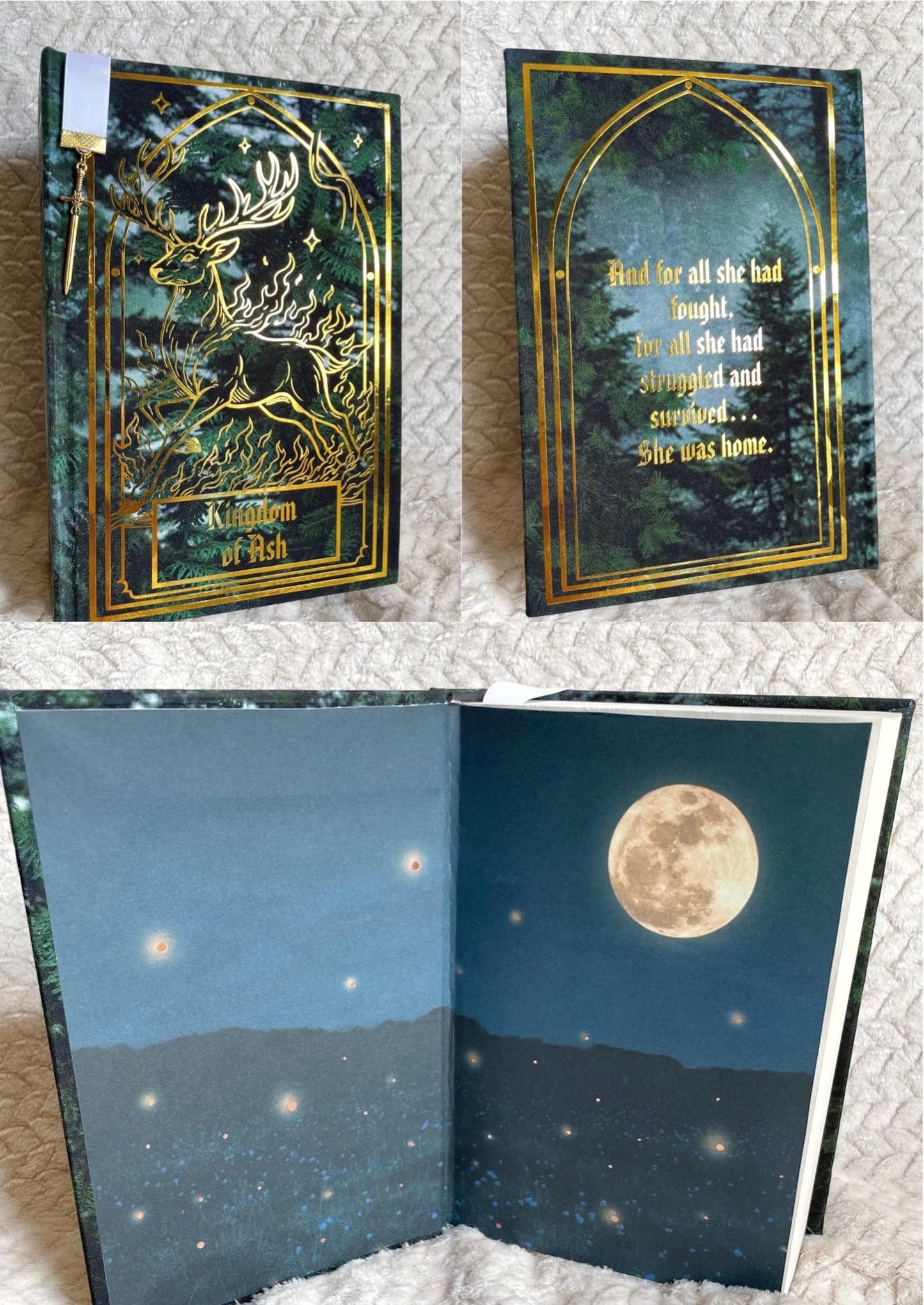 Throne of Glass Collector Set – Forests of Terrasen Edition | Hand-Rebound Series (8 Books + Sketchbook)