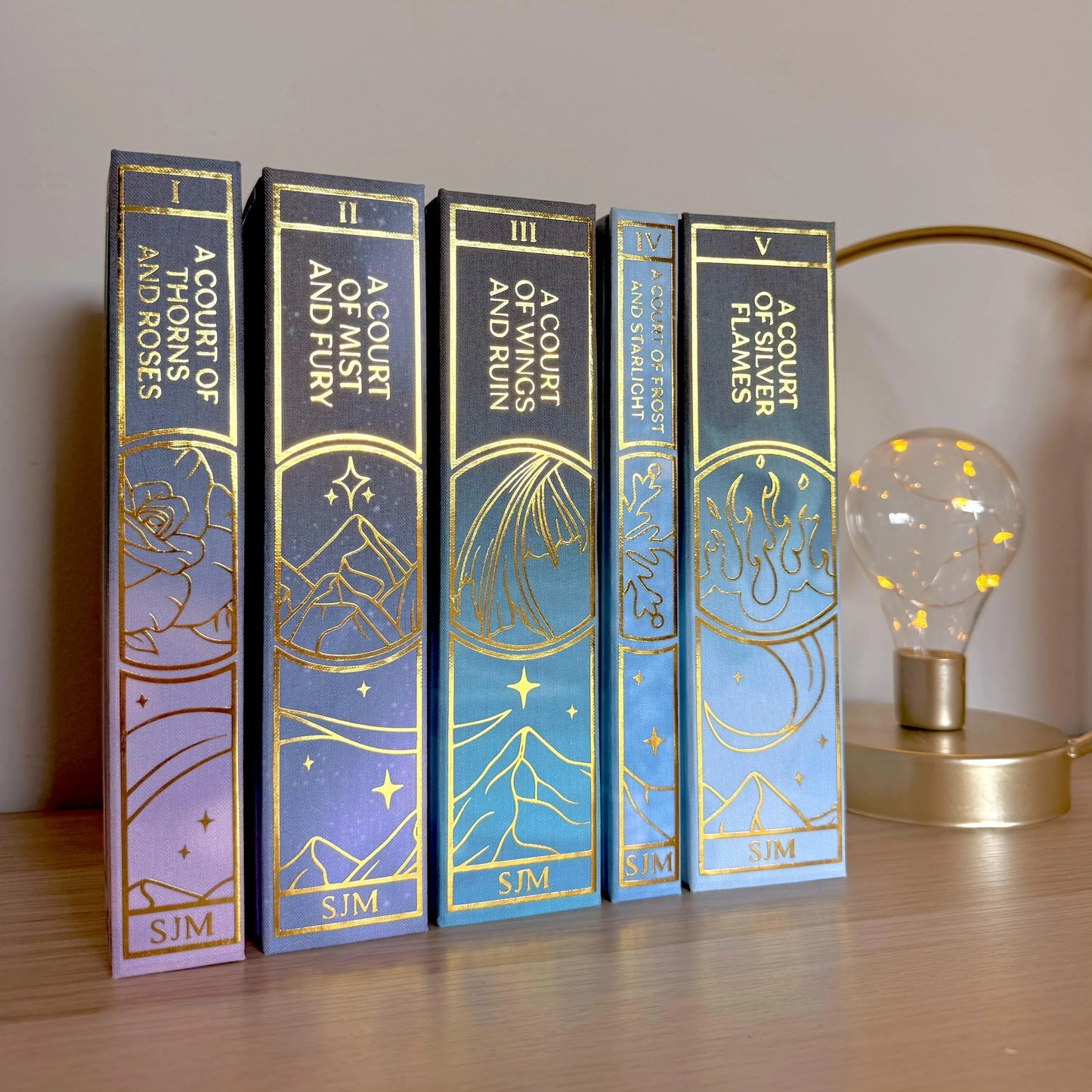ACOTAR Full Series Handmade Hardback Rebinds by Sarah J. Maas