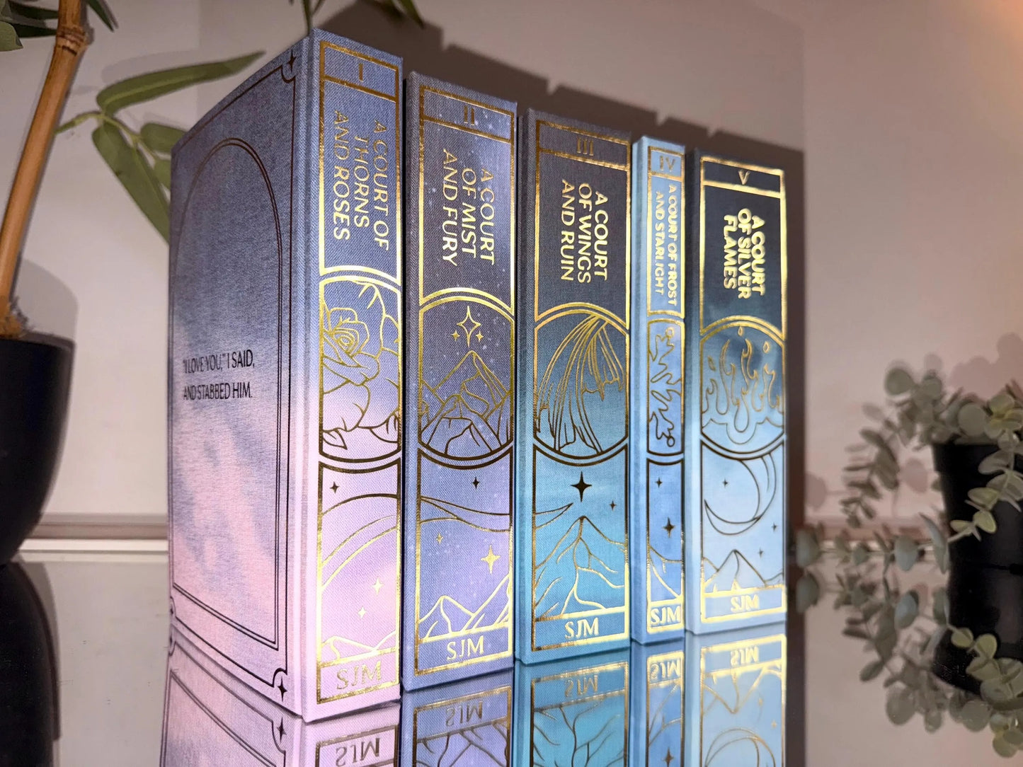 ACOTAR Full Series Handmade Hardback Rebinds by Sarah J. Maas