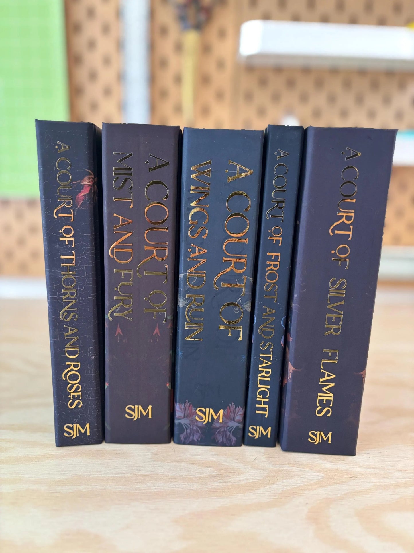 A Court of Thorns and Roses Books 1-5, Handmade Rebound Special Edition, Vintage Floral Design