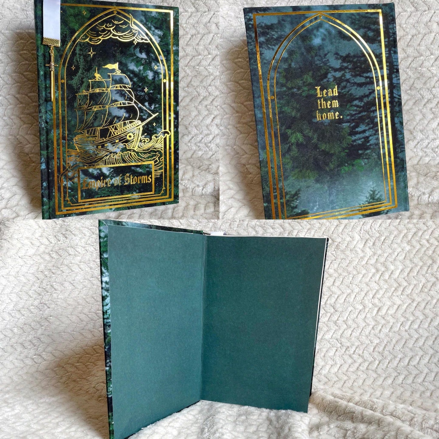 Throne of Glass Collector Set – Forests of Terrasen Edition | Hand-Rebound Series (8 Books + Sketchbook)