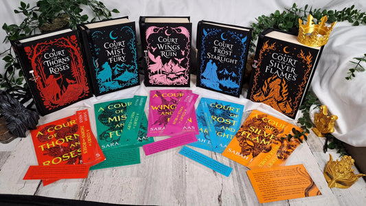 A Court of Thorns and Roses Complete 5 Book Rebound Collection | ACOTAR Box Set | Handmade Hardcover Collectors Edition | Sarah J Maas