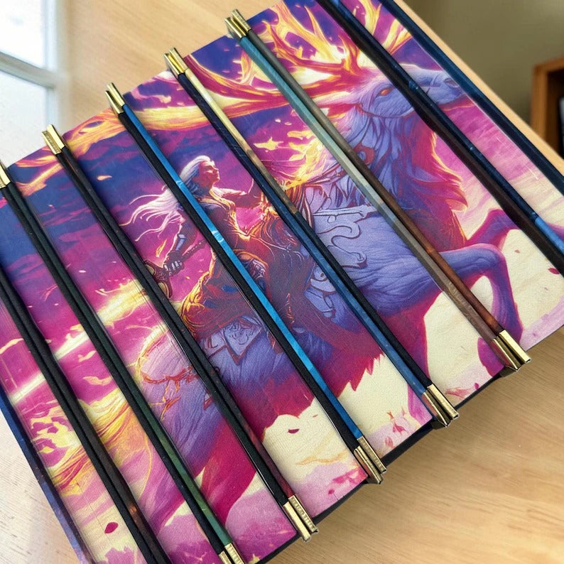 Throne of Glass 8 Book Set, Handmade Rebound Hardcovers, Illustrated Edges, Fantasy Reader Gift